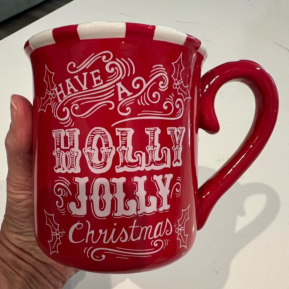 Magenta Have A Holly Jolly Christmas Mug Rae Dunn